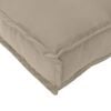 vidaXL Pallet Cushion Set 2 pcs Taupe 120 x 40 x 8 cm Oxford Fbric