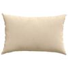 vidaXL Sofa Pillows 2 pcs Cream 60 x 40 cm Fabric
