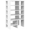 vidaXL Shoe Cabinet with Shelf 2 pcs White Engineered Wood