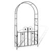vidaXL Garden Arch | Black | Iron | 230 cm tall | Durable | Garden Arch
