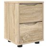 vidaXL Bedside Table Sonoma Oak 30.5 x 30 x 43 cm Engineered Wood