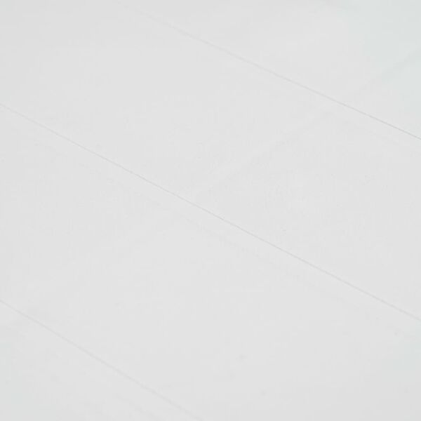 vidaXL Garden Table White 79x79x72 cm Plastic Rattan Look
