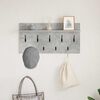 vidaXL Wall-Mounted Coat Rack with Shelf Concrete Grey 80 x 40 x 12 cm