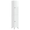 vidaXL Cabinet Set 2 pcs High Gloss White Engineered Wood