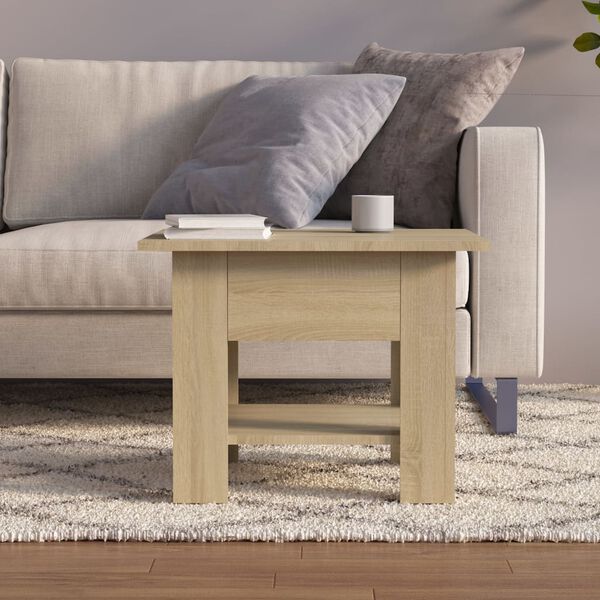 vidaXL Coffee Table Sonoma Oak 55x55x42 cm Engineered Wood