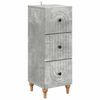 vidaXL Drawer Cabinet Concrete Grey 33 x 34.5 x 90 cm Engineered Wood