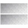 vidaXL Stair Tread 2 pcs 80 x 30 cm Silver Aluminium Rectangular