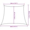 vidaXL Sunshade Sail 160 g/m² Trapezium Terracotta 3/4x3 m HDPE
