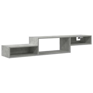 vidaXL Wall-mounted TV Cabinet Wall-Mounted Concrete Grey