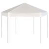 vidaXL Hexagonal Pop-Up Marquee with 6 Sidewalls Cream White 3.6x3.1 m