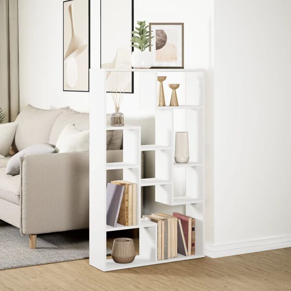 vidaXL Bookcase White 72x20x120 cm Engineered Wood