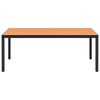 vidaXL 7 Piece Garden Dining Set Black and Brown