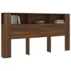 vidaXL Headboard Cabinet Brown Oak 200x18.5x104.5 cm