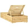 vidaXL Sun Lounger Green Impregnated Pinewood