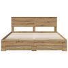 vidaXL Bed Frame with Drawer Artisan Oak 180 x 200 cm Engineered Wood