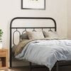 vidaXL Metal Replace Headboard Black 100 cm