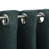 vidaXL Linen-Look Blackout Curtains with Grommets 2pcs Green 140x175cm