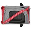 vidaXL Pet Bike Trailer Red and Black Oxford Fabric and Iron