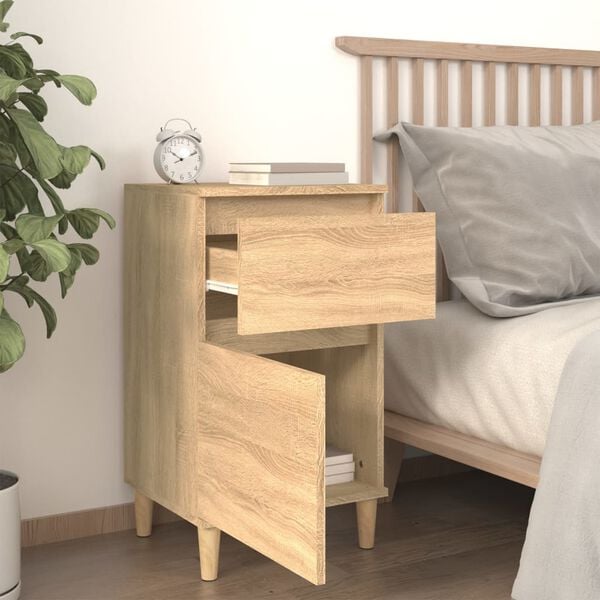 vidaXL Bedside Cabinets 2 pcs Sonoma Oak 40x35x70 cm