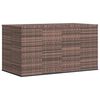 vidaXL Garden Cushion Box PE Rattan 194x100x103 cm Brown
