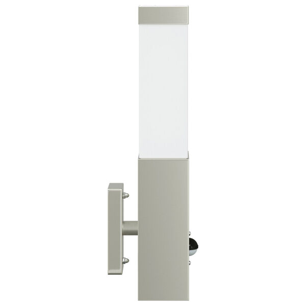 vidaXL Outdoor Wall Light Silver 10.5 x 6 x 35 cm Stainless steel