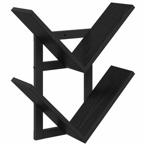 vidaXL Wall Floating Shelf Black Oak 43 x 15 x 47 cm Engineered Wood
