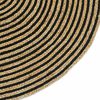 vidaXL Rug Natural and Black 100 x 152 cm Jute