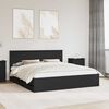 vidaXL Bed Frame with Drawer Black 180 x 200 cm Engineer Wood