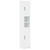 vidaXL Bathroom Cabinet with Open Shelf UTRECHT White 30 x 31 x 187 cm