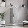vidaXL Wall Mounted Cabinet Concrete Grey 34.5x34x90 cm