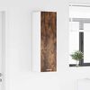 vidaXL Hanging Cabinet Smoked Oak 30 x 31 x 100 cm Engineered Wood