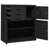 vidaXL Office Cabinet with Planter Box Anthracite 90x40x125 cm Steel