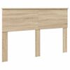 vidaXL Bed Frame with Headboard Sonoma 160 x 200 cm Engineered wood