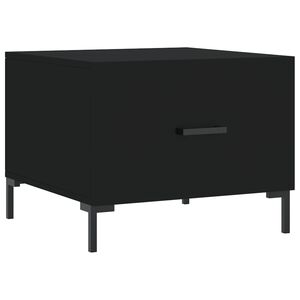 vidaXL Coffee Table Black 50x50x40 cm Engineered Wood