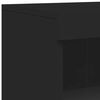 vidaXL Sideboard with LED Lights Black 162x37x100 cm