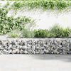 vidaXL Gabion Wall with Covers Galvanised Steel 300x30x50 cm