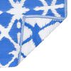 vidaXL Outdoor Carpet ARAKIL Blue and White 120x180 cm PP