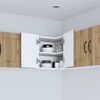 vidaXL Kitchen Cabinet Artisan Oak 57 x 57 x 40 cm Engineered Wood