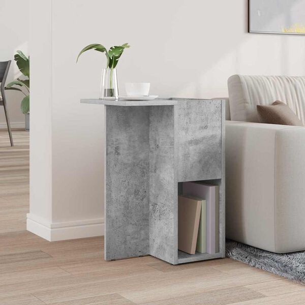 vidaXL End Table Concrete Grey 35 x 40 x 55 cm Engineered Wood