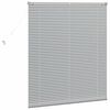vidaXL Window Blind with Curtains Manual Silver Aluminium
