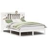 vidaXL Bookcase Bed without Mattress White 140x200 cm Solid Wood Pine