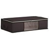 vidaXL Storage Box with Transparent Side Window Anthracite