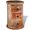 vidaXL Storage Cabinet | Multicoloured | Reclaimed solid wood, Iron | Small