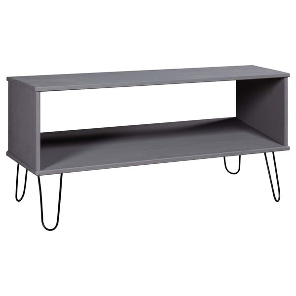 vidaXL Coffee Table New York Grey Solid Pine Wood