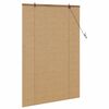 vidaXL Roller Blind with Curtains Manual Brown 120 x 160 cm Bamboo