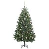 vidaXL Artificial Hinged Christmas Tree 300 LEDs & Ball Set 300 cm