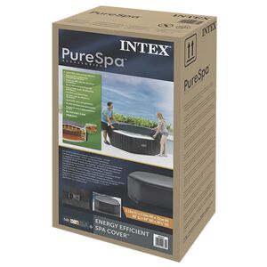 INTEX Spa Cover Dark Grey 211 x 211 cm PVC and PU