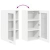vidaXL Hanging Cabinet 2 pcs White 40 x 31 x 80 cm Engineered Wood