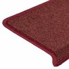 vidaXL Stair Mats 30 pcs 65x21x4 cm Bordeaux Rectangular Edge