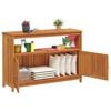 vidaXL Garden Console Table 110x35x75 cm Solid Wood Acacia
